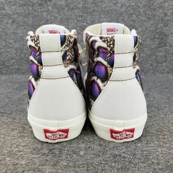 ✅ Womens 7.5 VANS Sneakers SK8-Hi National Geographic White/Animal Print Shoes - Picture 8 of 10